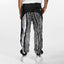New - COOGI Sweater Pieced Fleece Jogger in Black and Gray