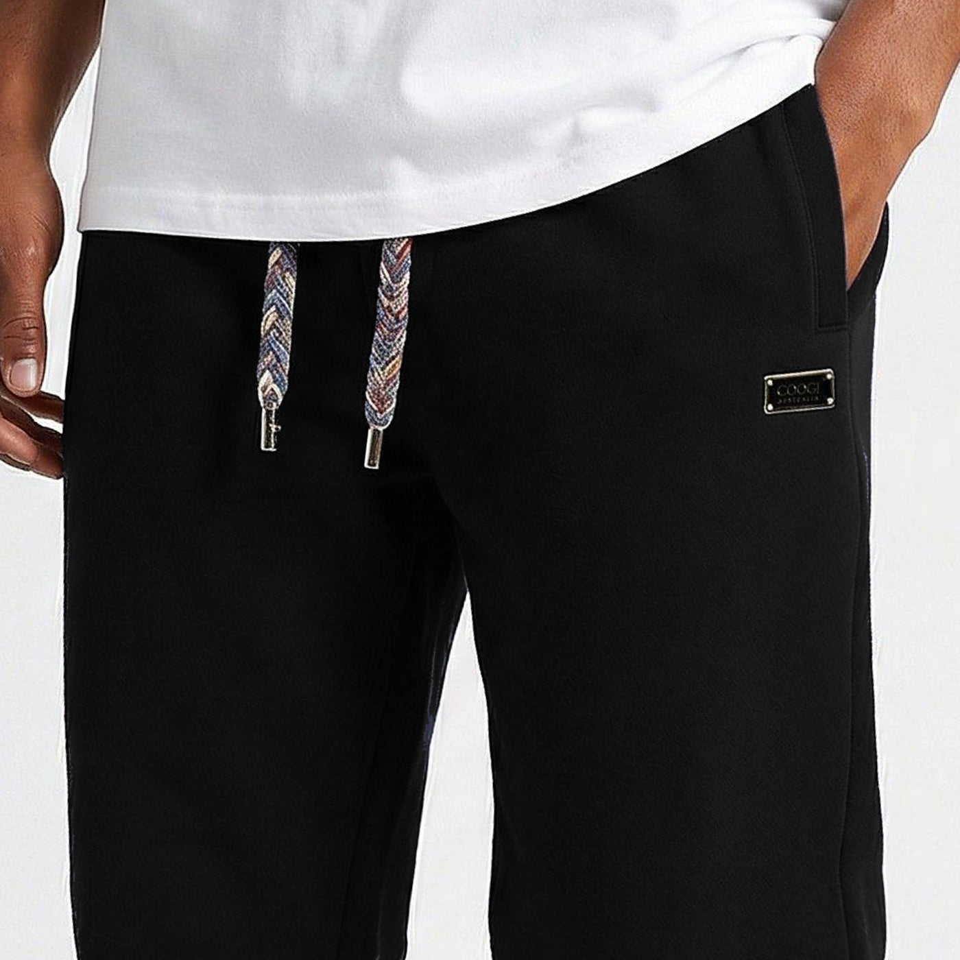 New - COOGI - Block Logo and Statement-Sweat Pant - Oversized - Black: COOGI Crown Reserve HeavyLuxe Fleece