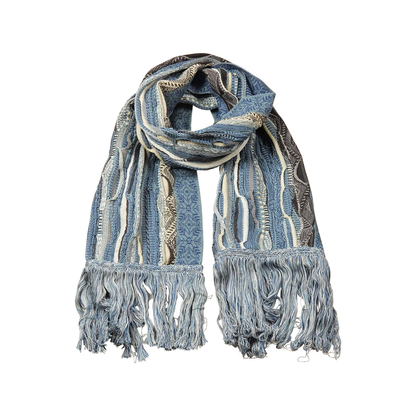 小物 COOGI New  Victory Scarf Pacific Blues Sweater Knit Scarf – COOGI