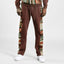 COOGI Sweater Pieced Fleece Jogger - Brown