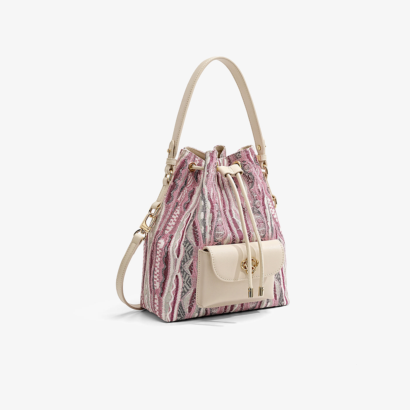 New - COOGI Malindi Bucket Bag - Fuchsia