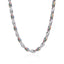 COOGI Twisted Rope Necklace - White Gold Plated