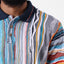 New - COOGI Light Weight Sweater Knit Polo in Blue and Gray