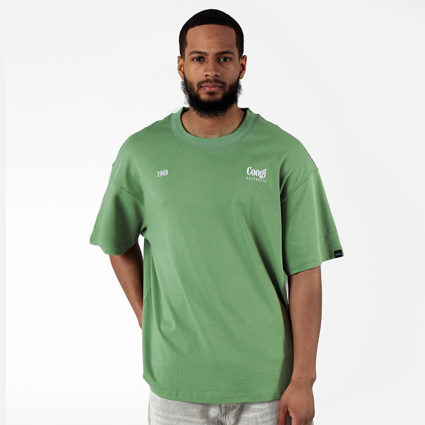 New - COOGI Mask Tee - Oversized - Green