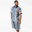 New - COOGI Light Weight Sweater Knit Polo in Blue and Gray