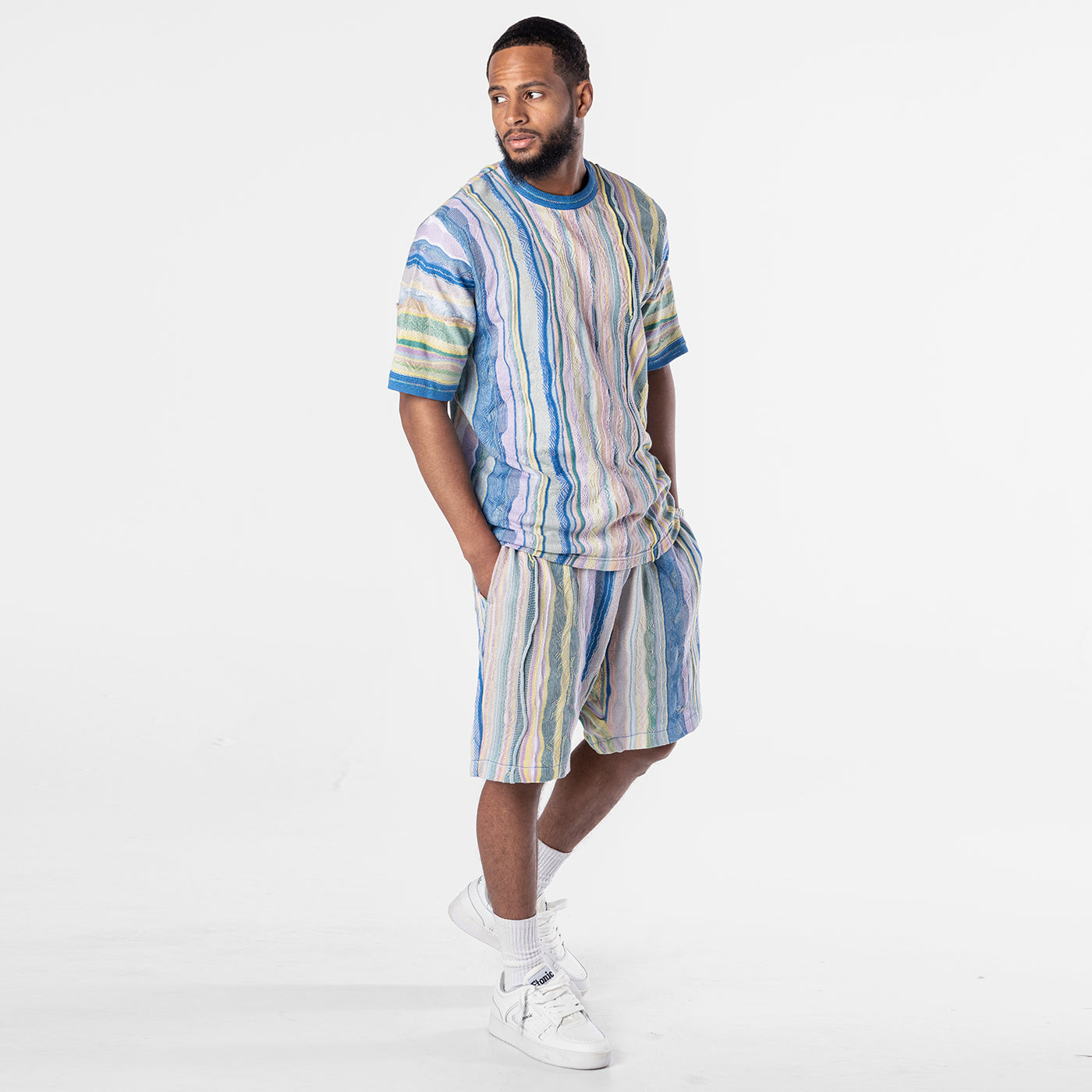 New - COOGI Light Weight Sweater Knit Shorts in Pink and Blue