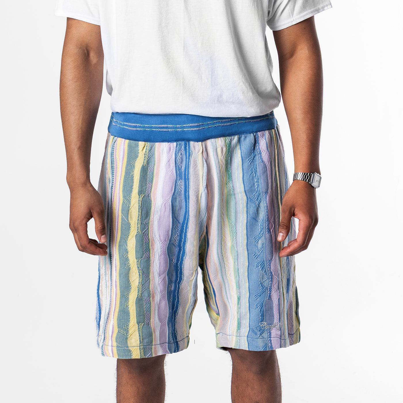 New - COOGI Light Weight Sweater Knit Shorts in Pink and Blue