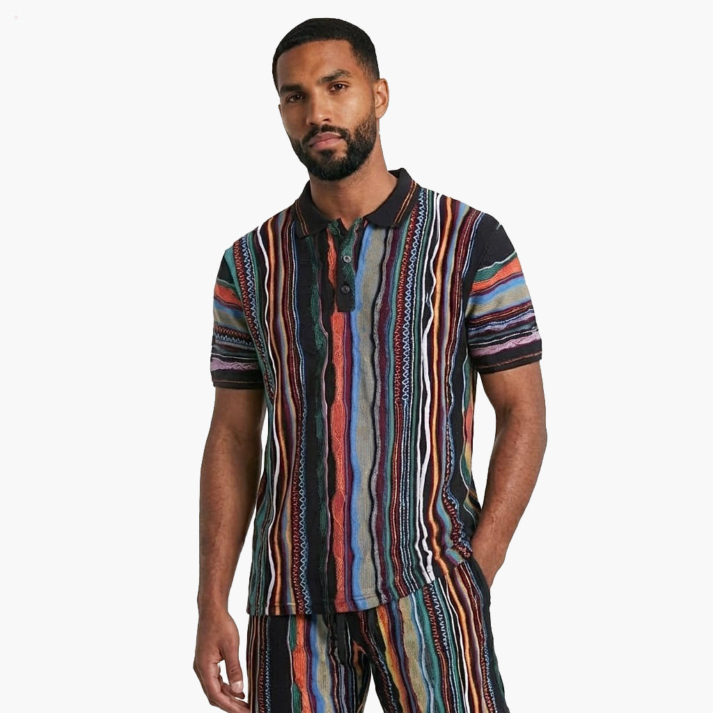 New - COOGI Los Angeles Light Weight Sweater Knit Polo