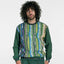 New - COOGI Cable Knit Crewneck Sweater - Green