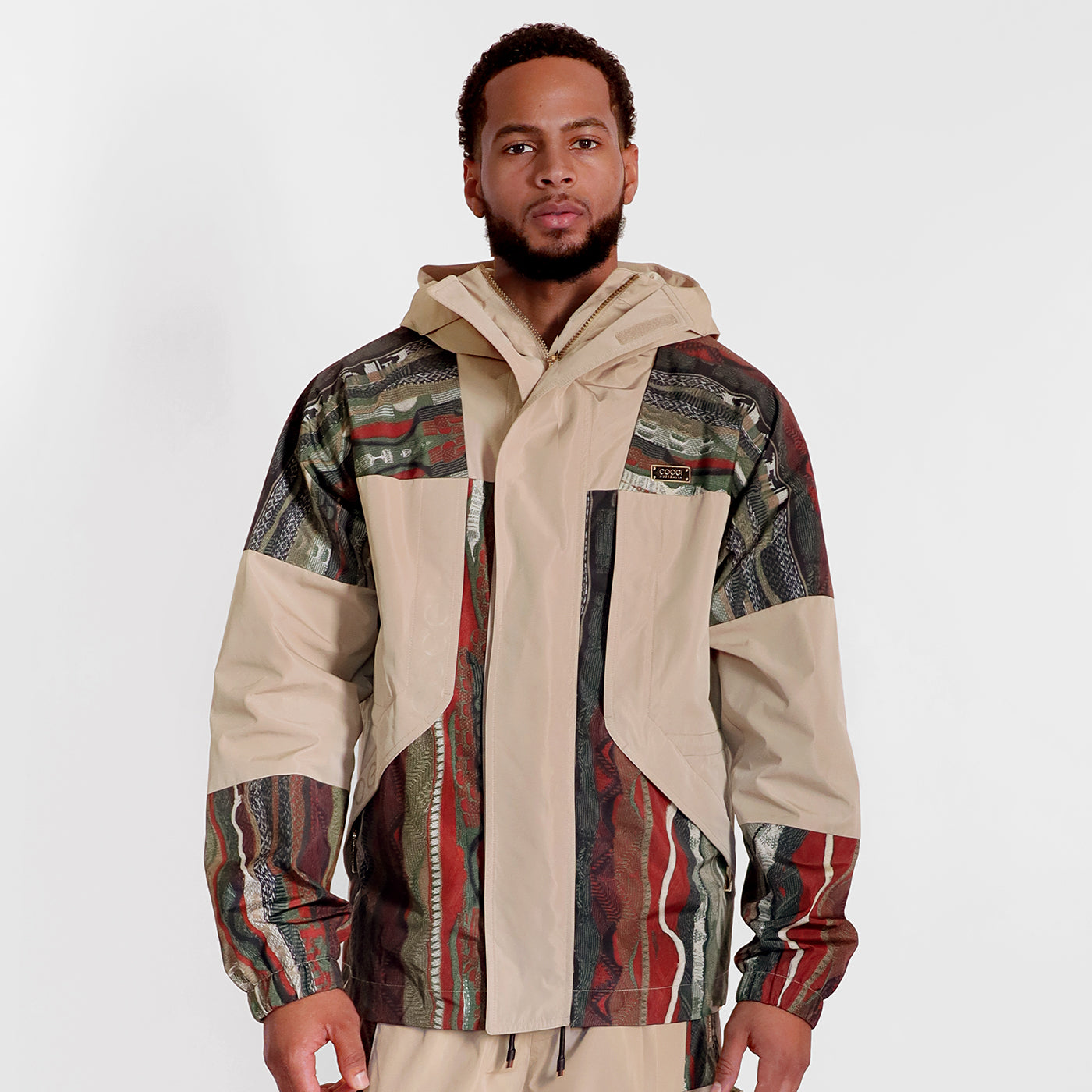 New -COOGI Pacifica Print Hooded Jacket
