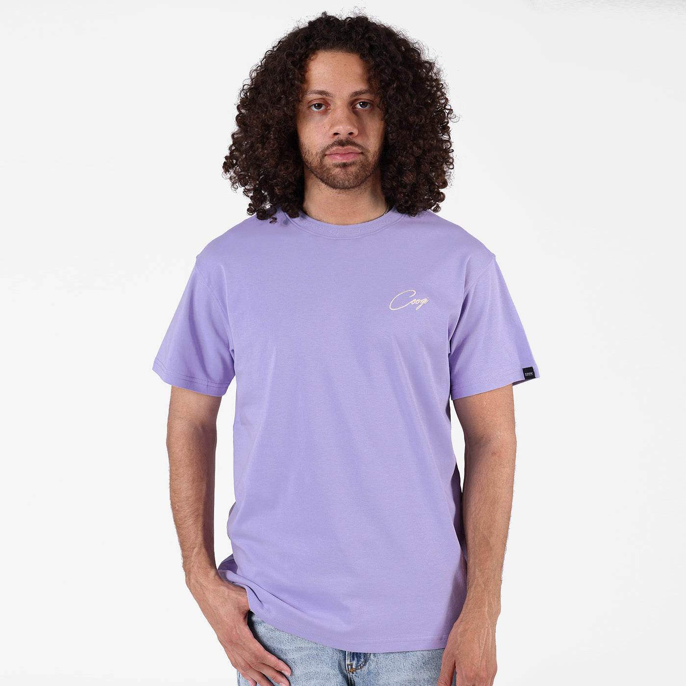 New - COOGI Script Tee - Light Blue