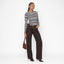 New - COOGI Women's Light Weight Knit LS Top - Blue Multi