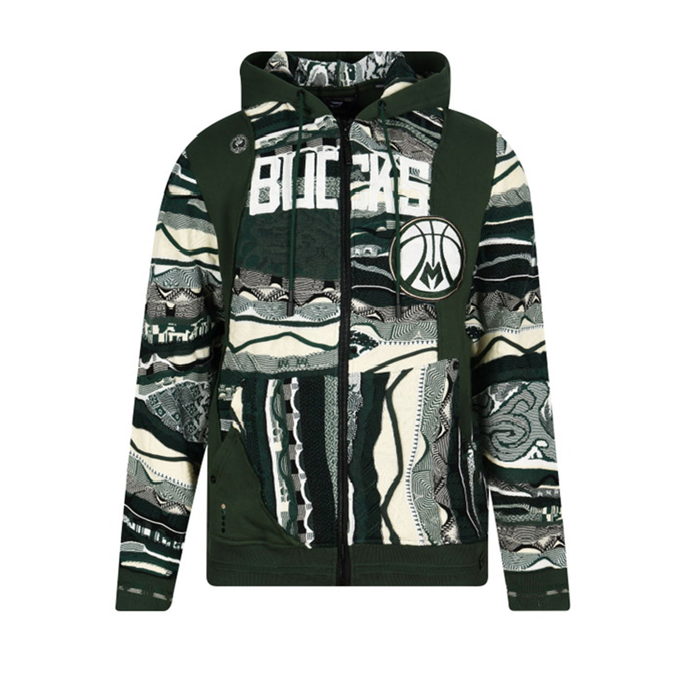 New - COOGI X NBA X Protege - Milwaukee Bucks Full Zip Hoody