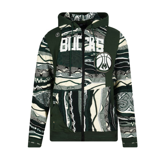 New - COOGI X NBA X Protege - Milwaukee Bucks Full Zip Hoody