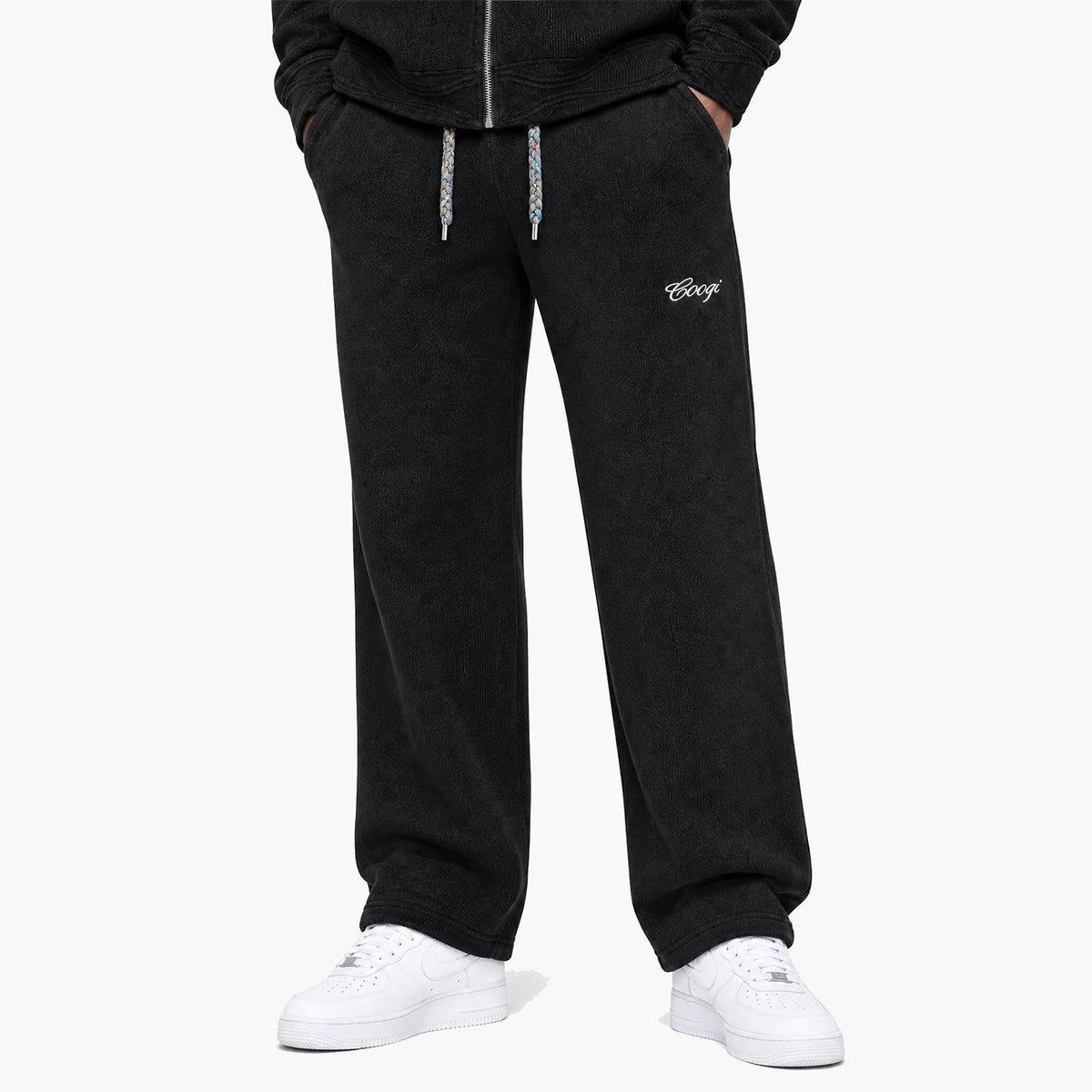 Introducing - COOGI Heavy Weight Fashion Knit Pants - Black