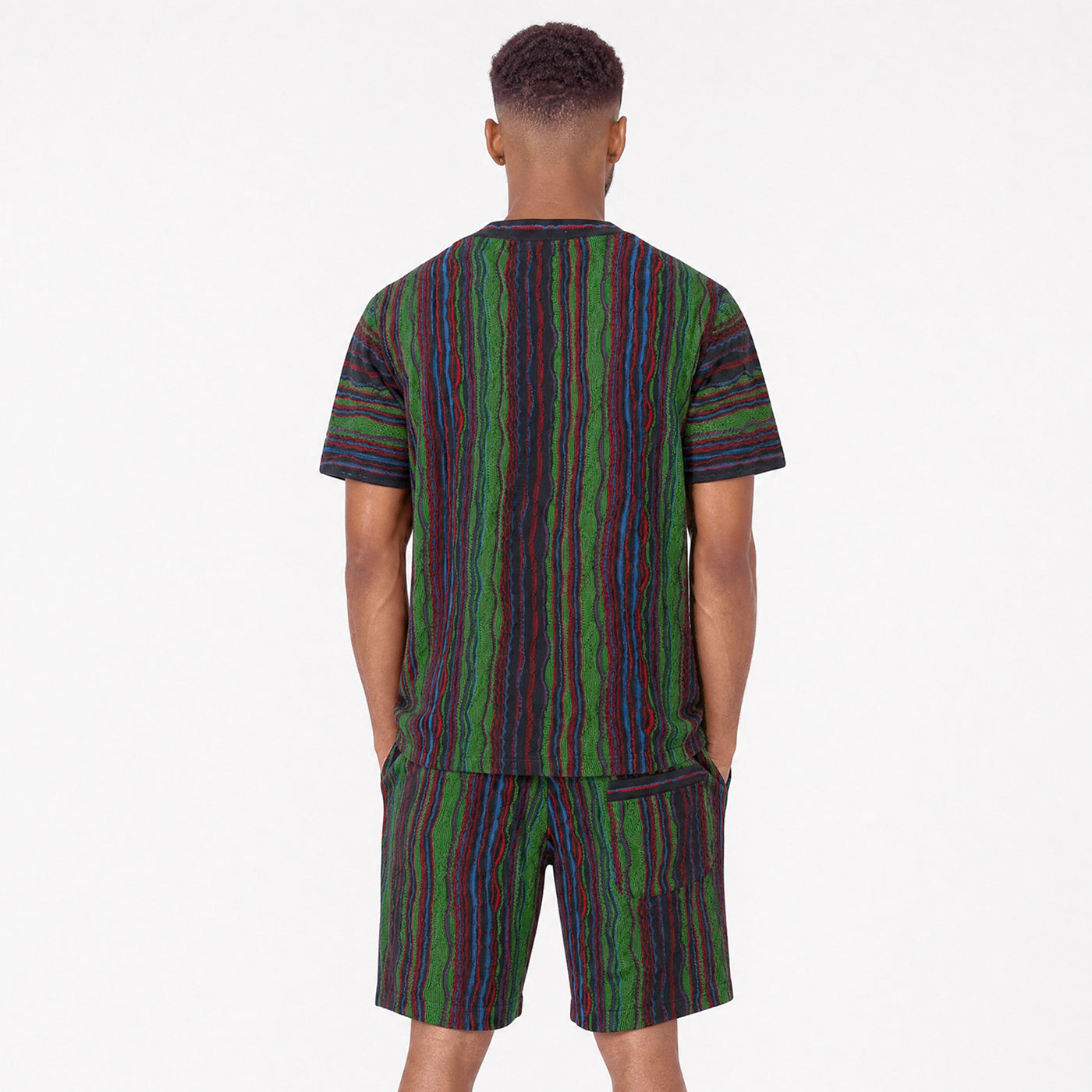 New -COOGI Light Weight Sweater Knit Shorts - Green Base