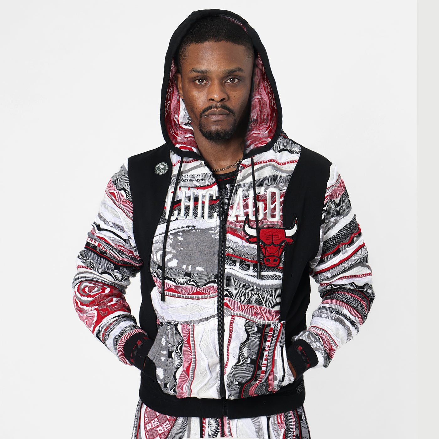New - COOGI X NBA X Protege - Chicago Bulls Full Zip Hoody