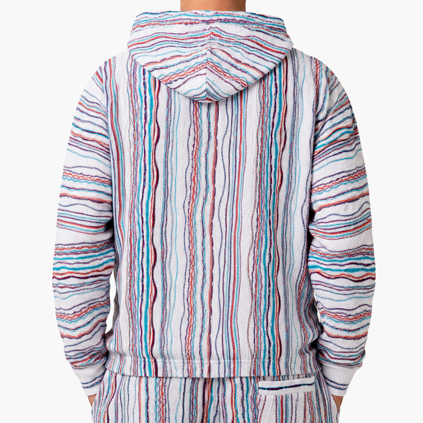 New - COOGI Light Weight Sweater Knit Hoody - White Base