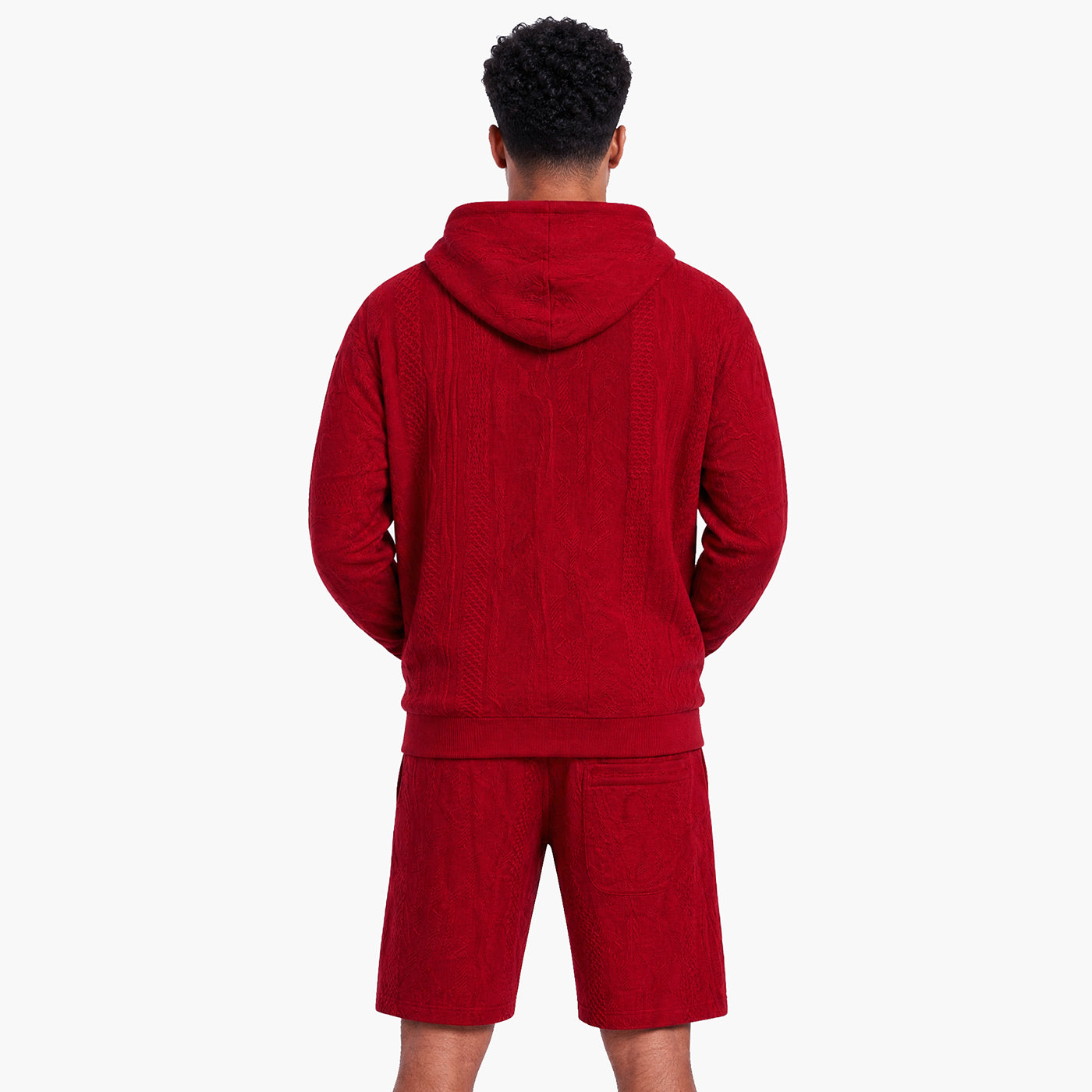 New - COOGI Light Weight Sweater Knit Red Alert Shorts