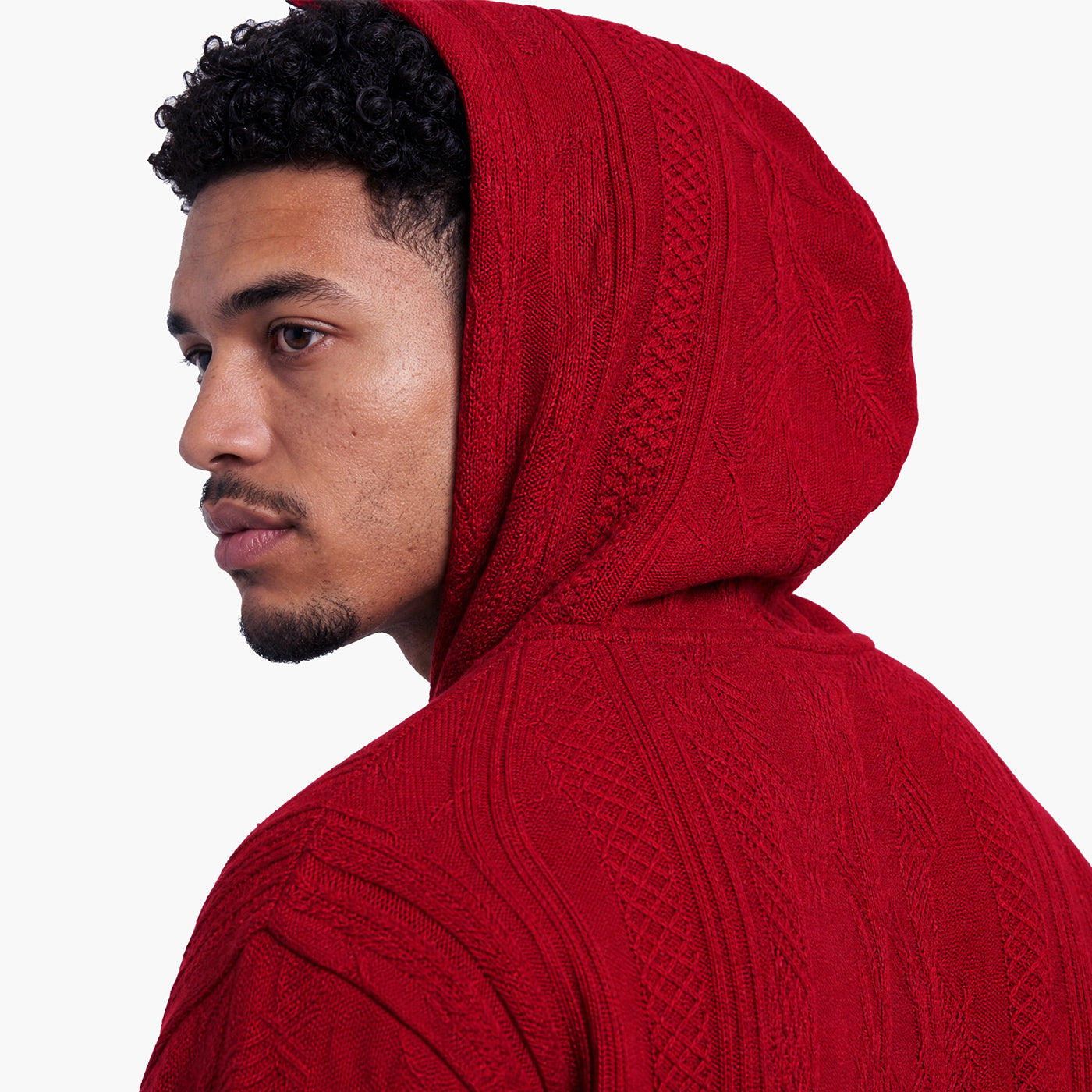 New - COOGI Light Weight Sweater Knit Red Alert Hoody