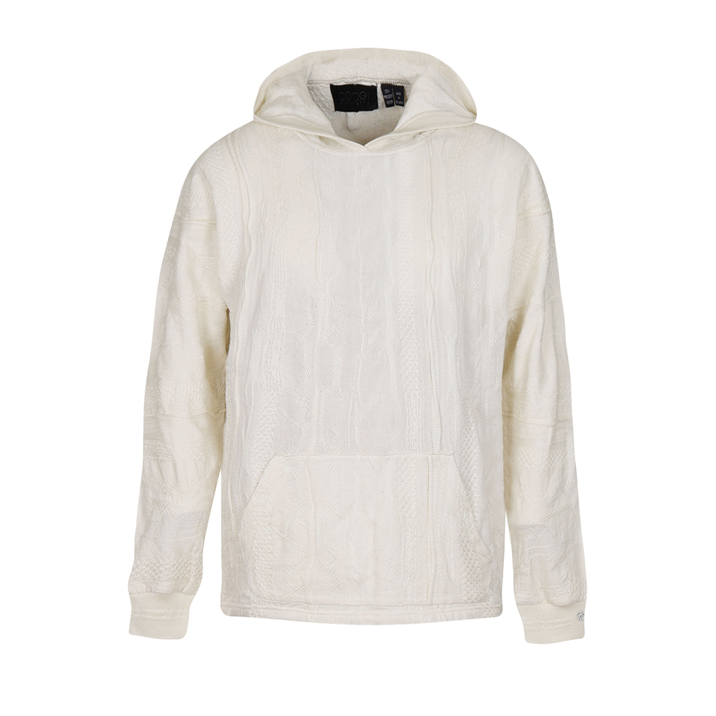 New - COOGI Light Weight Sweater Knit Cloud Dancer Hoody