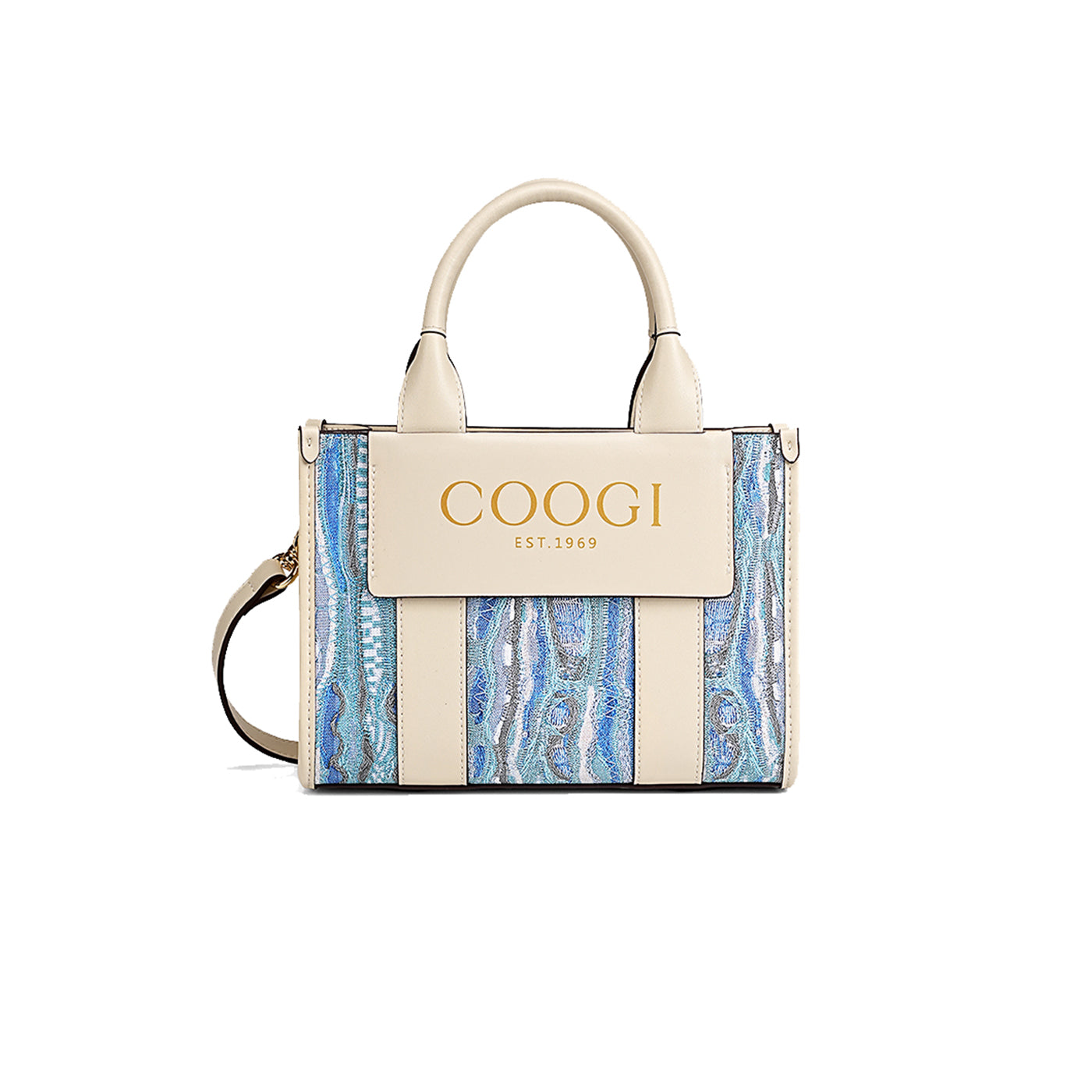 New - COOGI Hamptons Mini Tote Bag - Blue