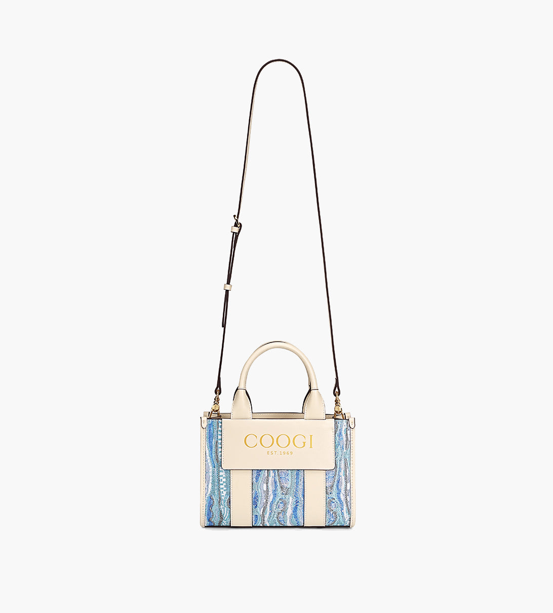New - COOGI Hamptons Mini Tote Bag - Blue