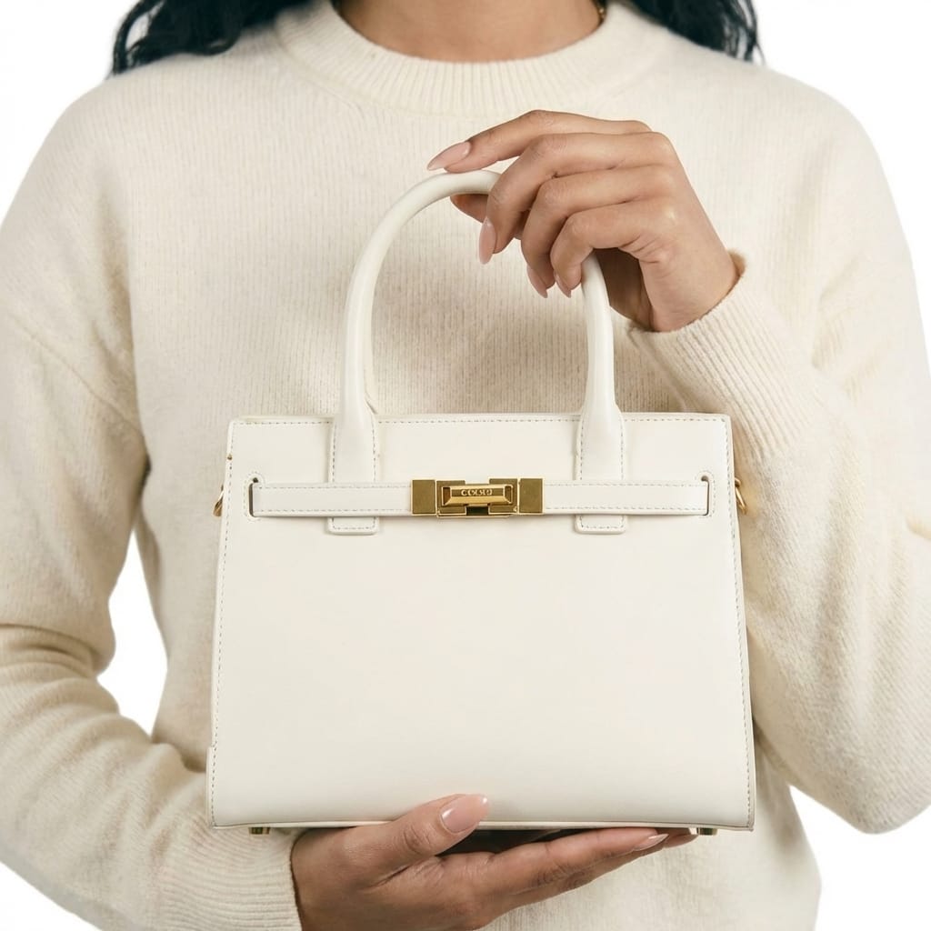 New - COOGI Saint-Tropez Tote Bag - Cream