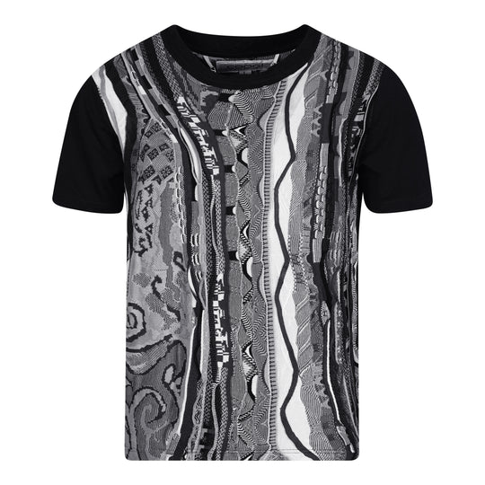 COOGI Sweater-Pieced Tee - Black on Grey