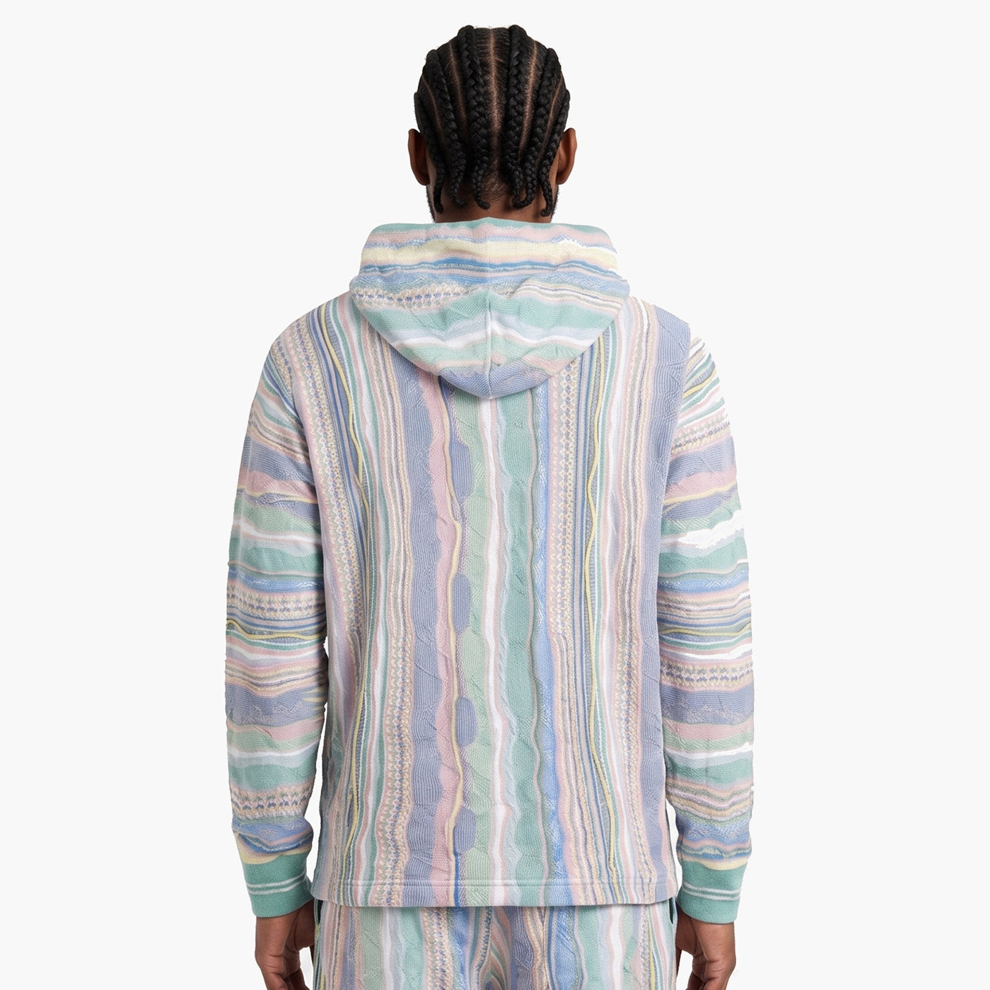 New - COOGI Light Weight Sweater Knit Hoody in Pink and Yellow