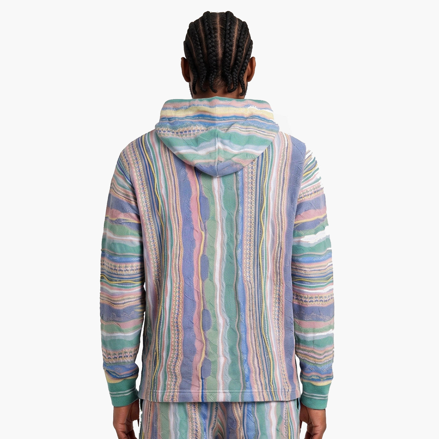New - COOGI Light Weight Sweater Knit Hoody in Pink and Yellow