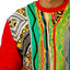 COOGI Sweater Pieced Fleece Crew - Red