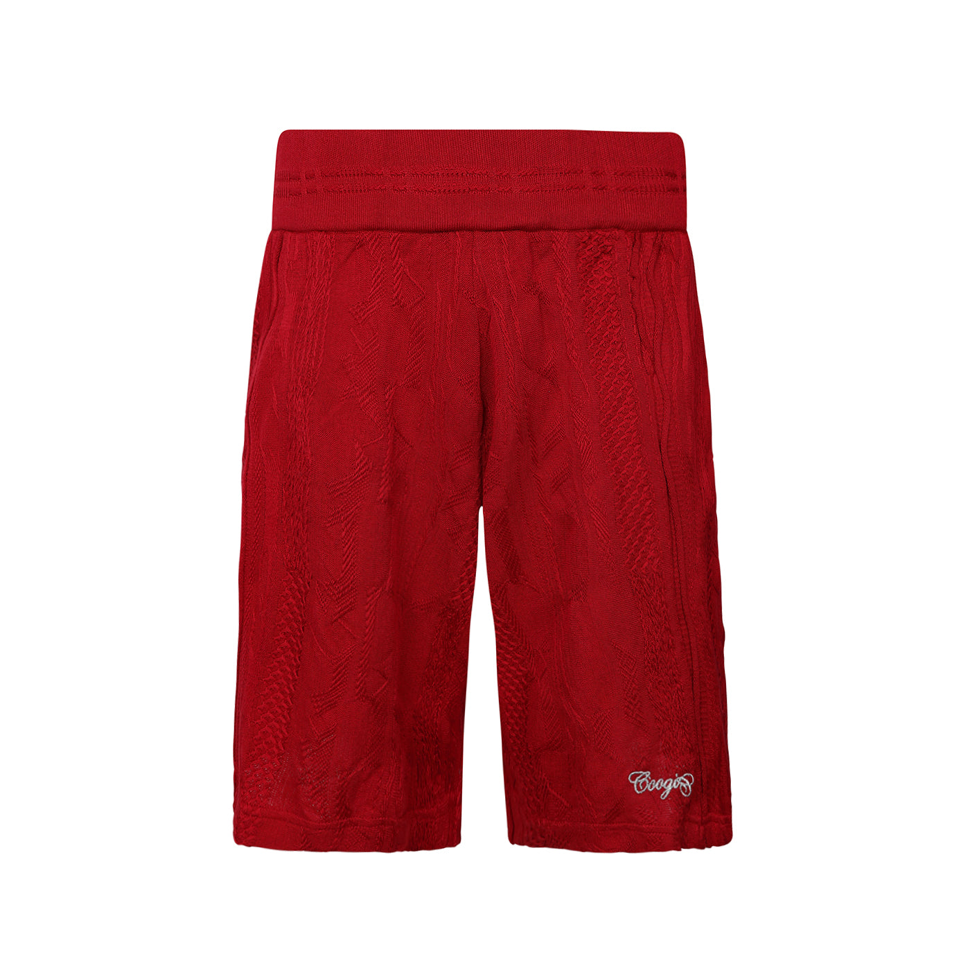 New - COOGI Light Weight Sweater Knit Red Alert Shorts