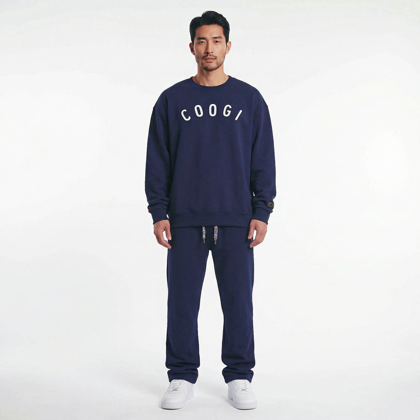 New - COOGI - Statement Crew - Oversized - Navy: COOGI Crown Reserve HeavyLuxe Fleece