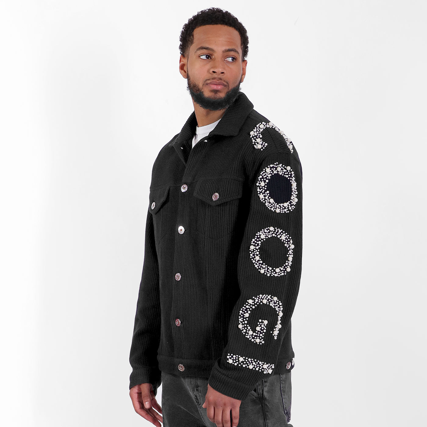 New - COOGI Knit Pearl Jacket