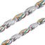 COOGI Twisted Rope Bracelet - White Gold Plated