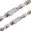 COOGI Twisted Rope Bracelet - White Gold Plated