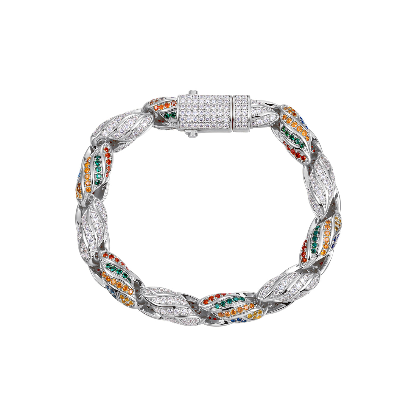 COOGI Twisted Rope Bracelet "The Outback"- White Gold Plated