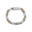 COOGI Twisted Rope Bracelet "The Outback"- White Gold Plated