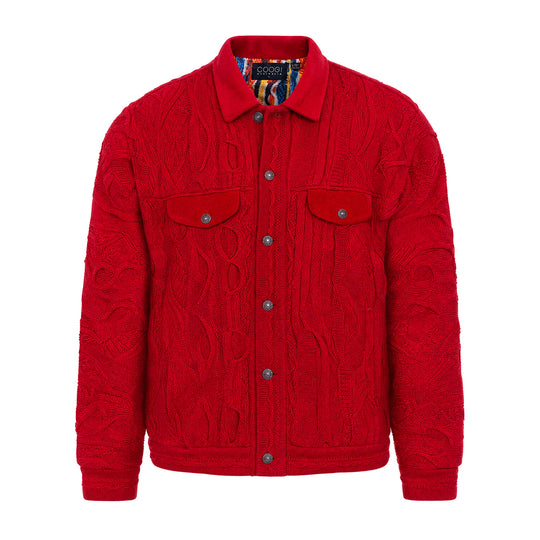 NEW - COOGI Knit Jacket - Red