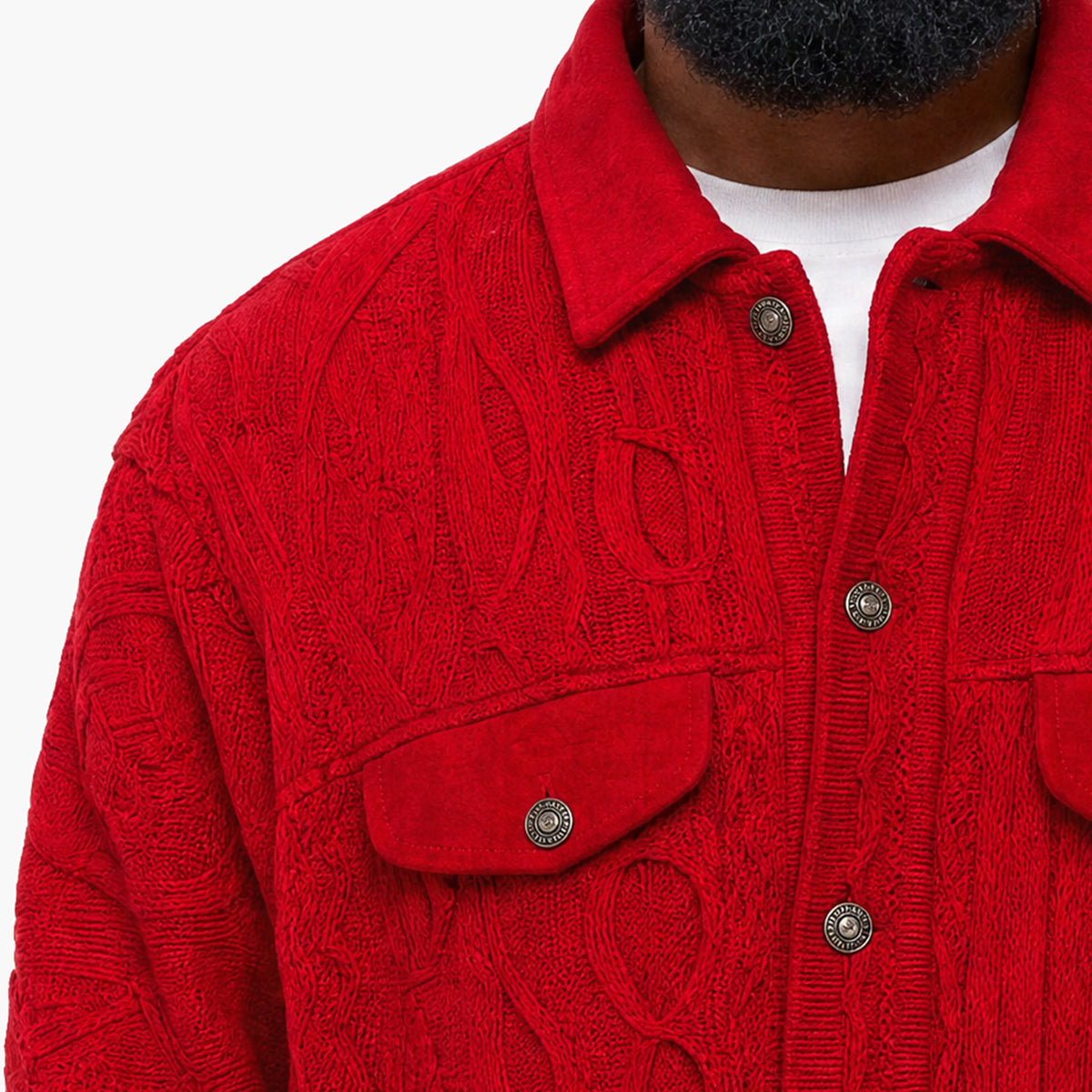 NEW - COOGI Knit Jacket - Red