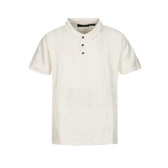 New - COOG Light Weight Sweater Knit Cloud Dancer Polo