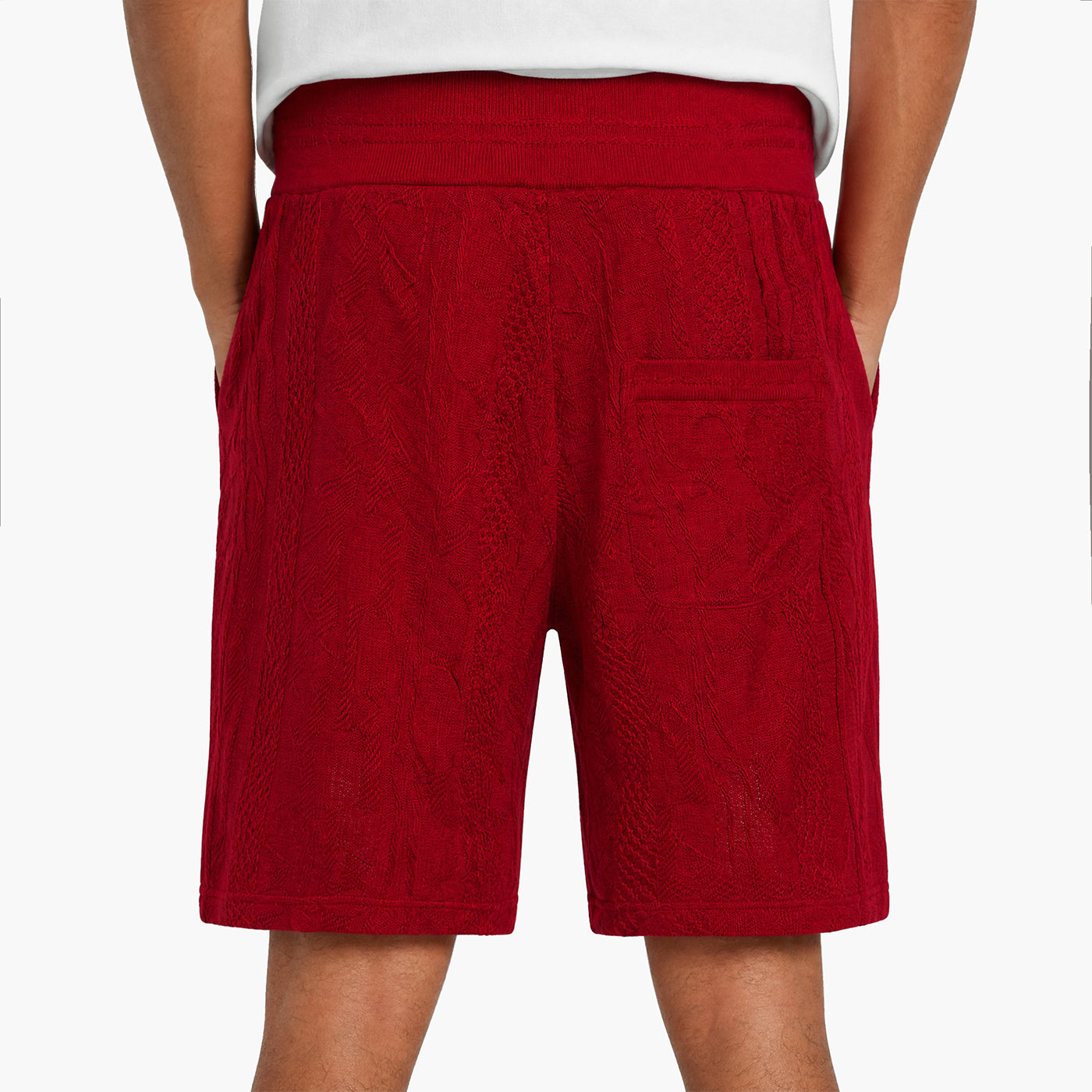 New - COOGI Light Weight Sweater Knit Red Alert Shorts