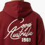 New - COOGI Script Hoody - Oversized - Crimson: COOGI Crown Reserve HeavyLuxe Fleece