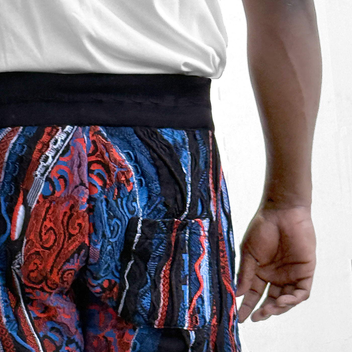 New - COOGI Navy and Orange Sweater Knit Shorts