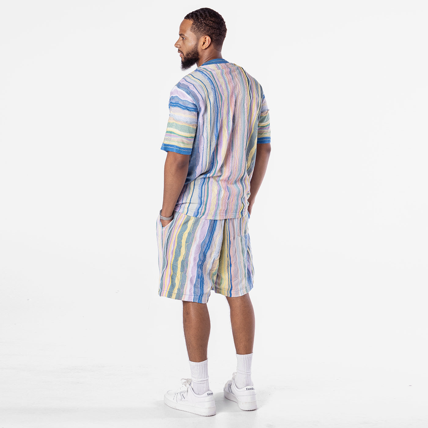 New- COOGI Light Weight Sweater Knit Tee in Pink and Blue