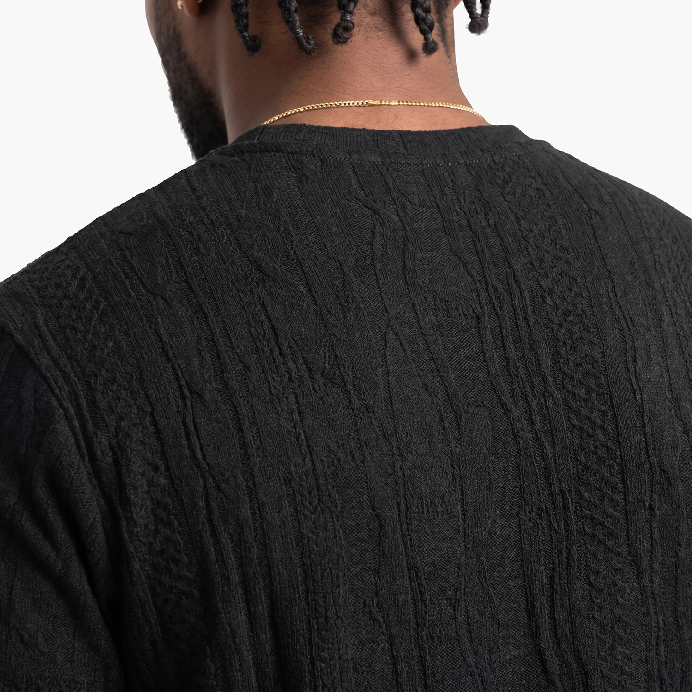 New - COOGI Light Weight Sweater Knit BlackOut Tee