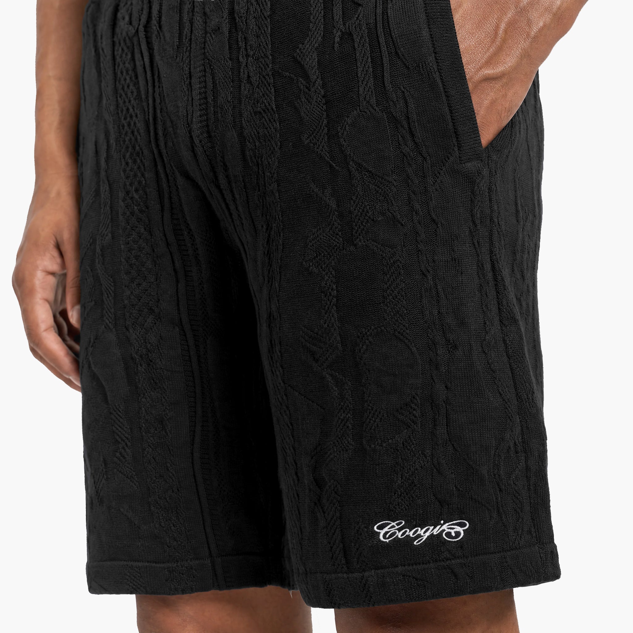 New - COOGI Light Weight Sweater Knit Blackout Shorts