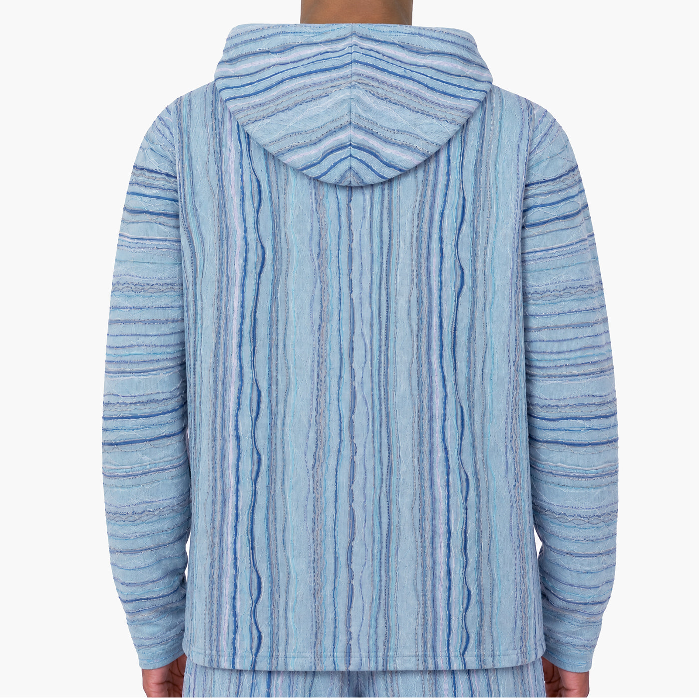 New - COOGI Light Weight Sweater Knit Hoody - Blue Base