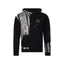 COOGI Sweater Pieced Fleece Hoody - Black